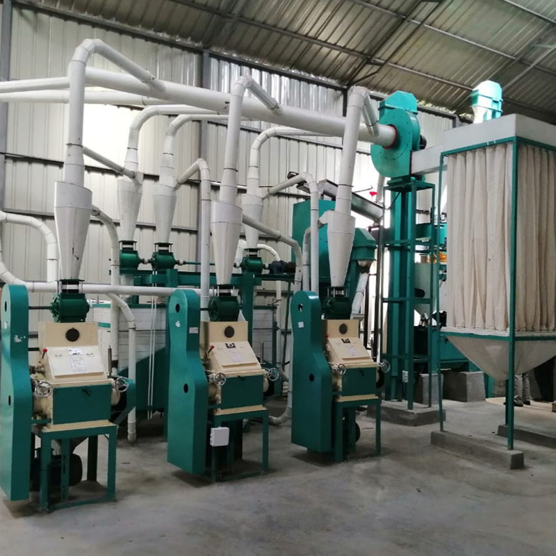 5-200t/D Complete Electric Maize Corn Flour Roller Grinding Mill Machine Line